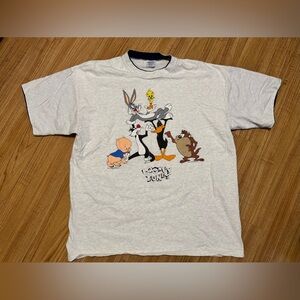 90s Rare VTG LT  Bugs Bunny Porky Taz Daffy Sylvester   XXL / 100% Cotton